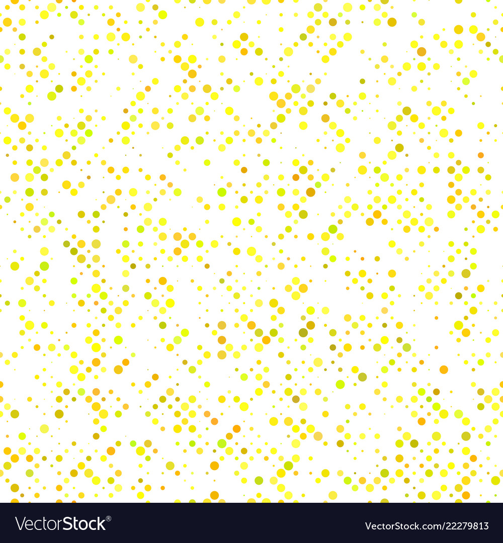Yellow seamless dot pattern background - design
