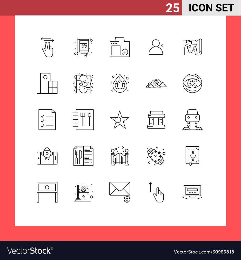 25 universal lines set for web and mobile