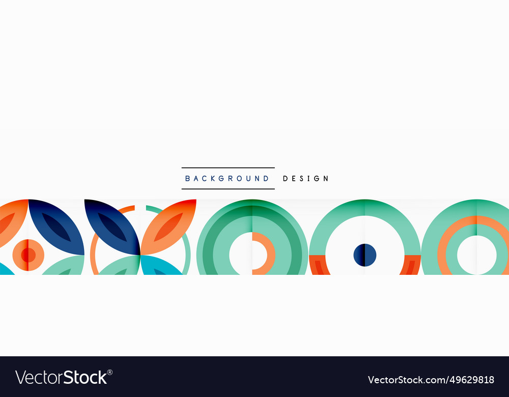 Abstract background - minimalist circles and round Vector Image Abstract background - minimalist circles and round