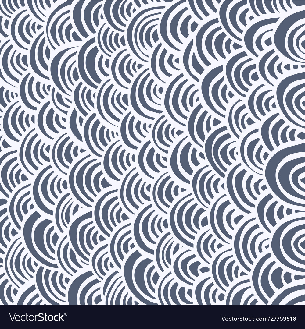 Arcs handdrawn pattern-09 vector image Arcs handdrawn pattern-09