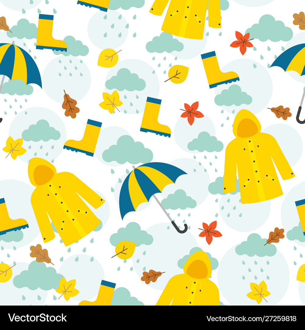 Autumn seamless pattern Royalty Free Vector Image