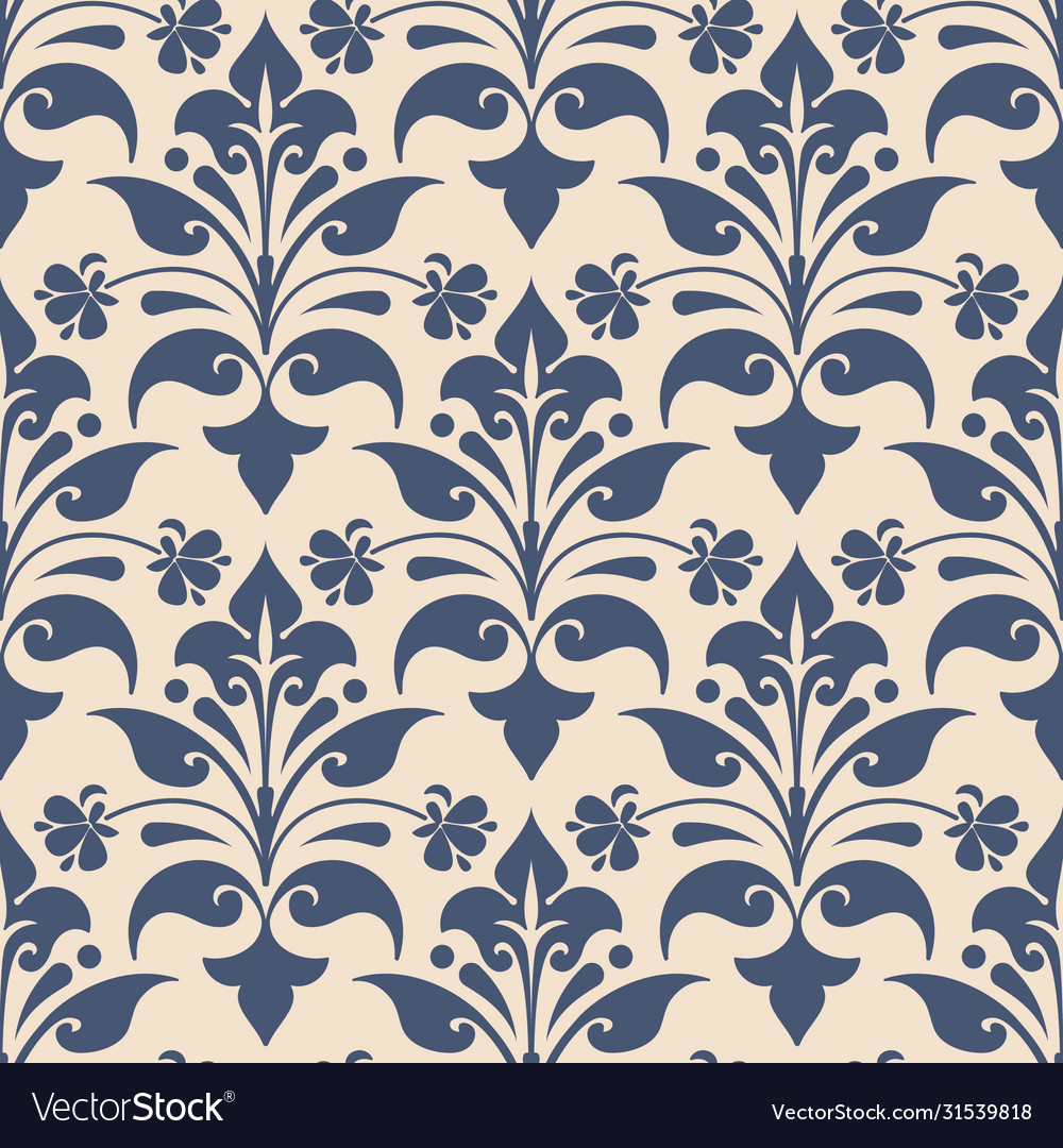 Damask seamless pattern element classical