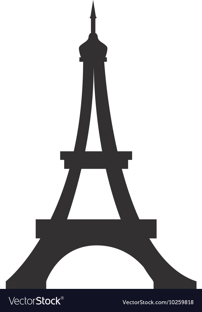 Eiffel Tower Icon - Flat Style