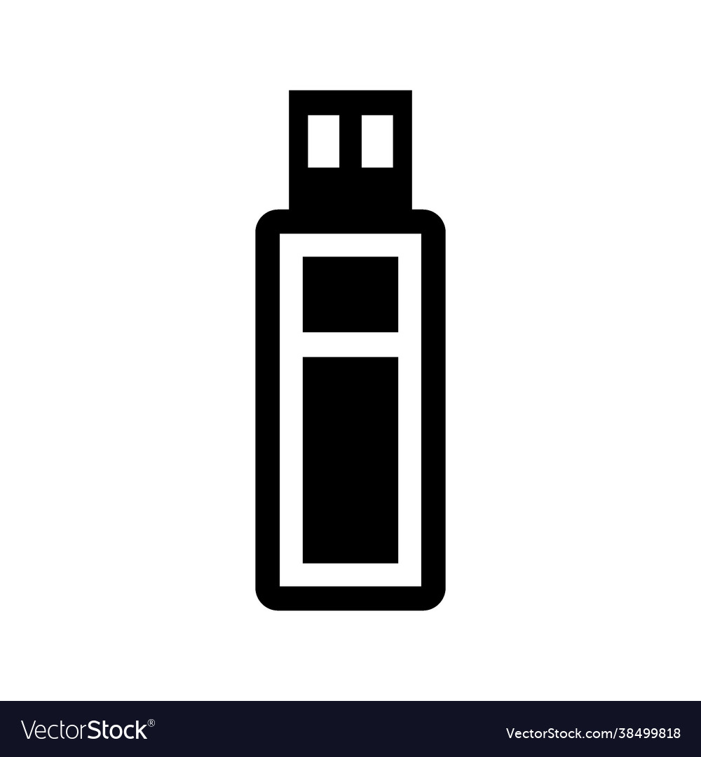 Flash disk icon vector image Flash disk icon