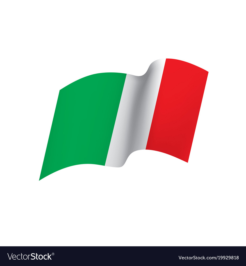 Italy flag Royalty Free Vector Image - VectorStock