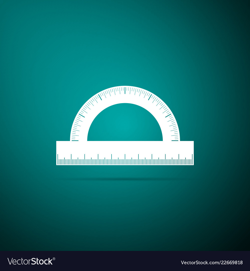 Protractor grid for measuring degrees icon