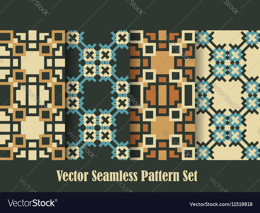 Retro seamless patterns