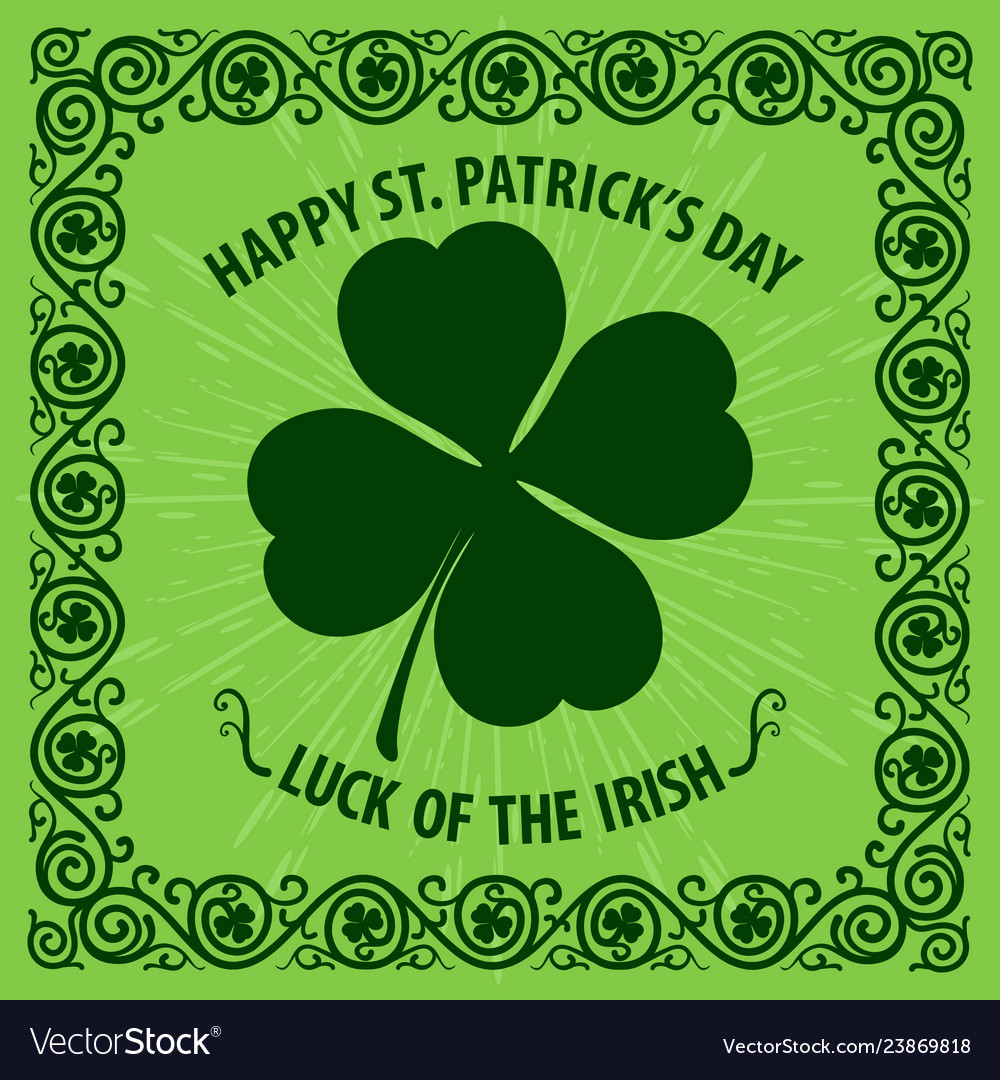 St patricks day poster or greeting card