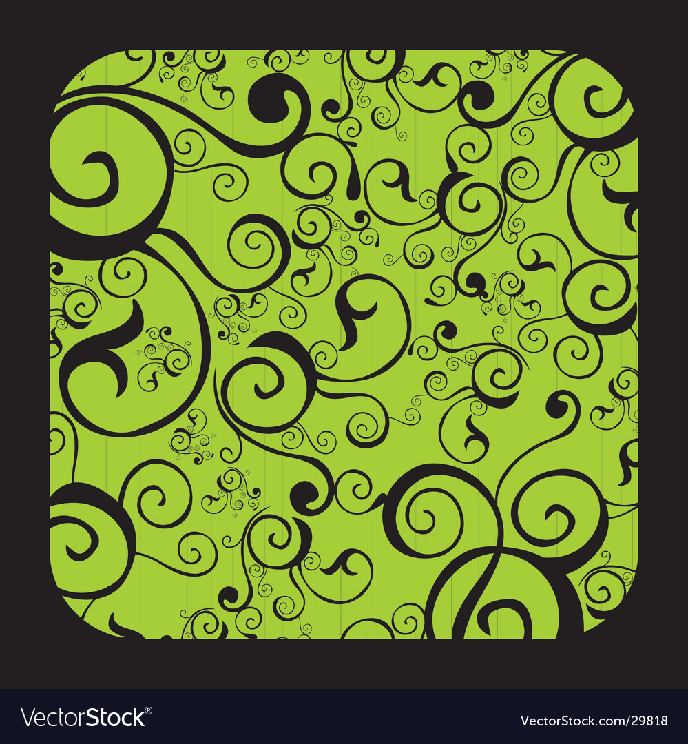 Swirling Green Pattern