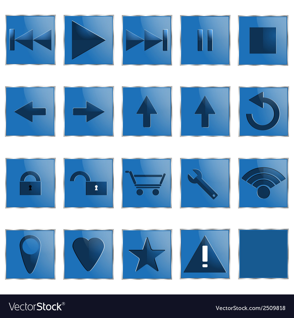 Web computer icons
