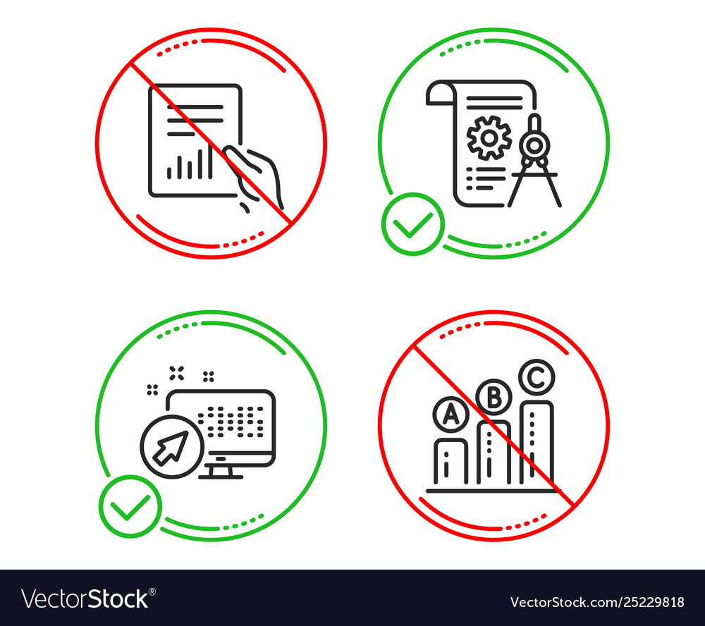 Web system document and divider icons vector image Web system document and divider icons