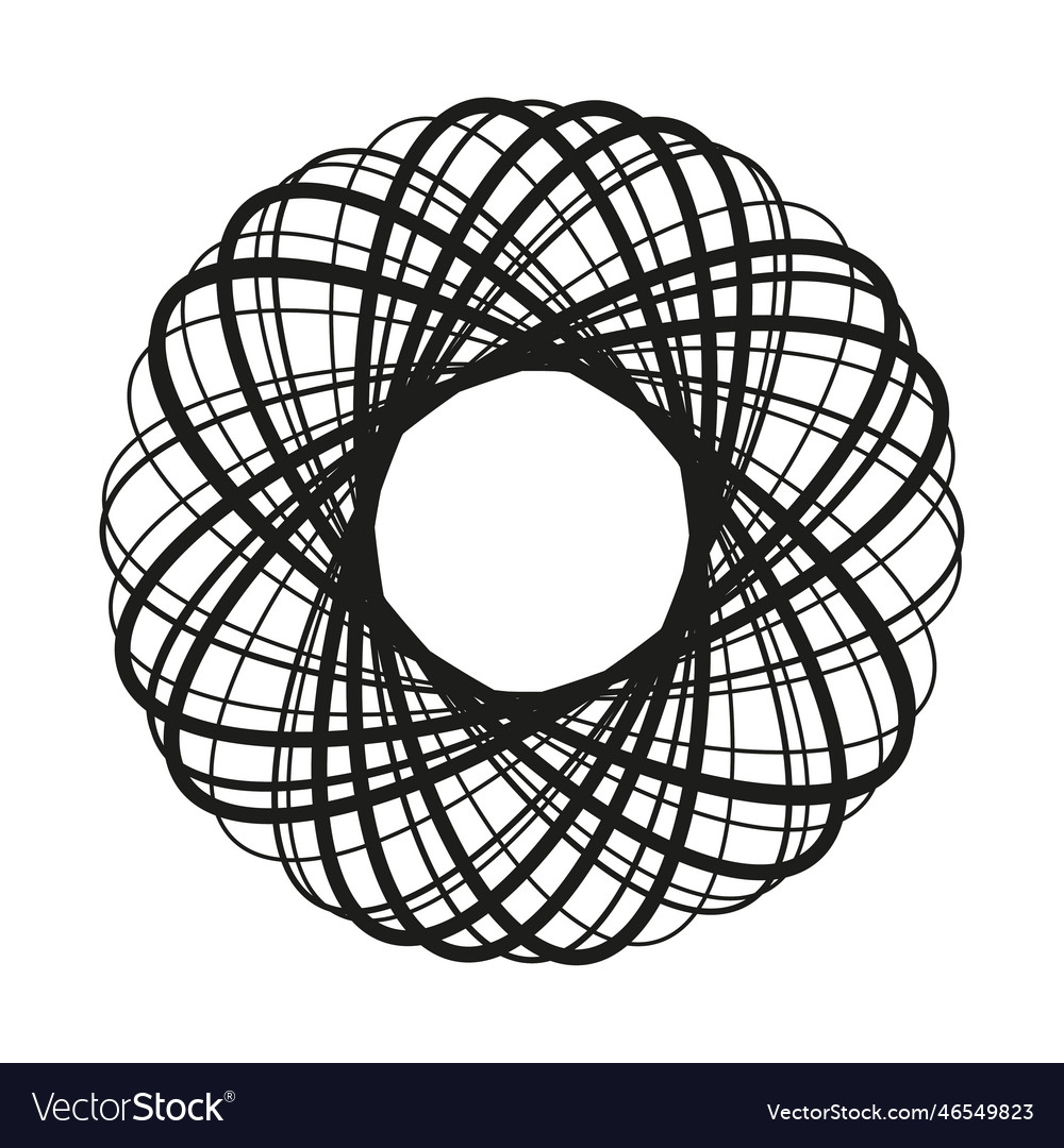 Abstract element circular shape vector image Abstract element circular shape