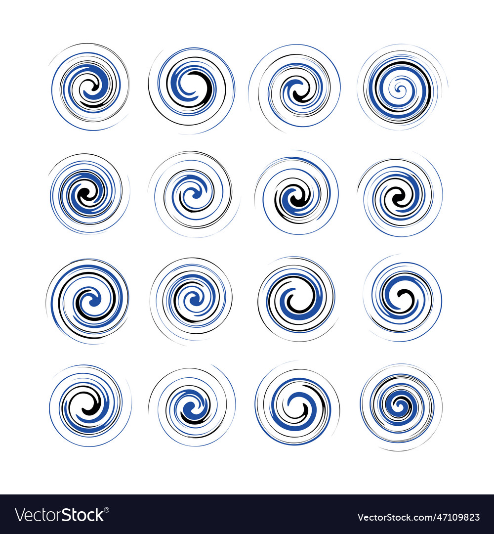 Abstract twister design element set