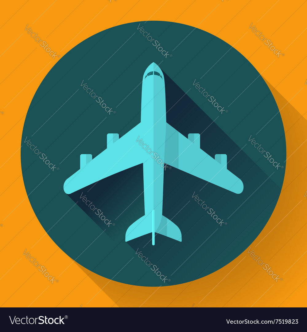 Flugzeug - Icon Flat Design