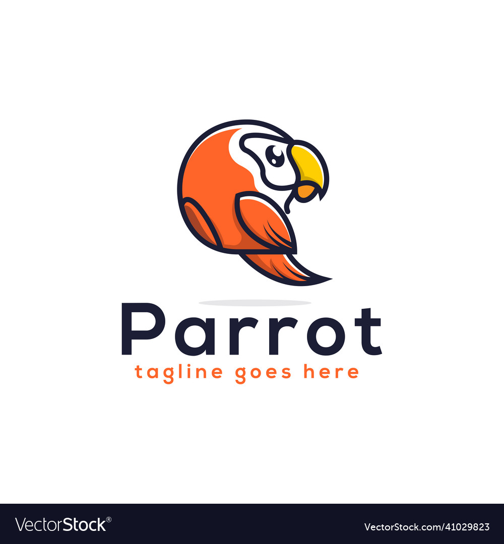 Beste Papageien Logo Design Inspiration moderne Vogel