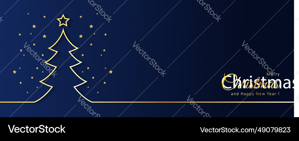 Christmas background with tree Royalty Free Vector Image