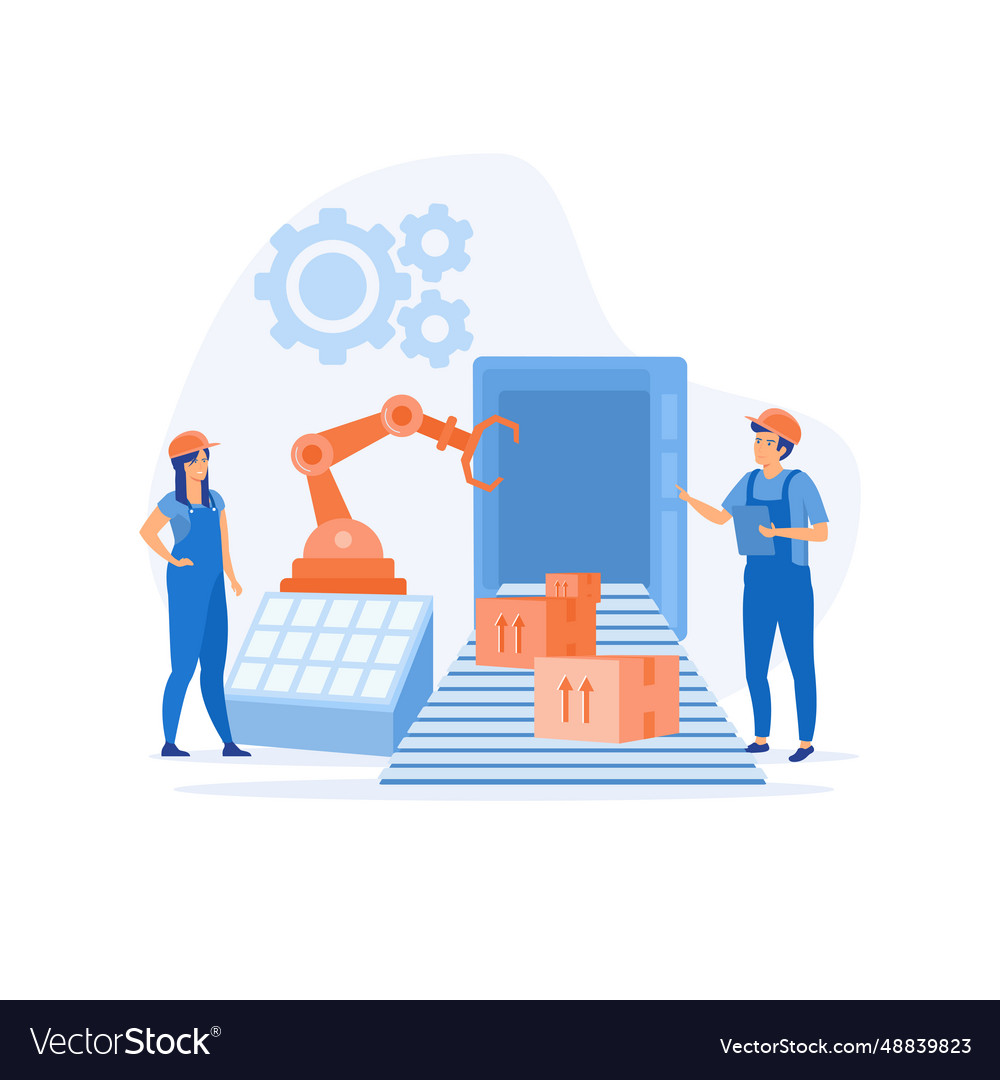 Ingenieur mit interaktiver Schnittstelle