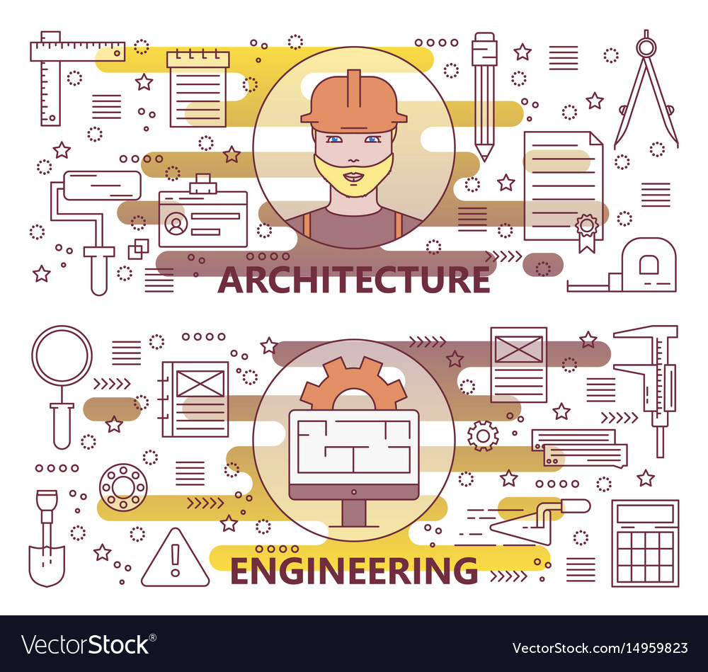 Modern Architecture & Engineering Icons