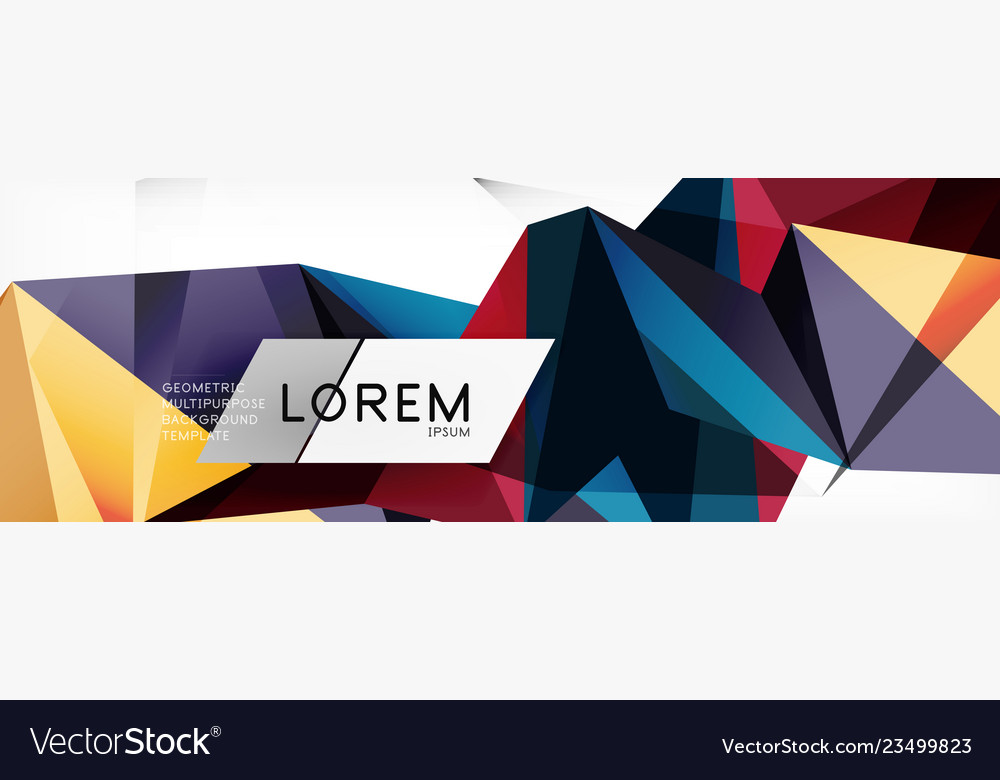 Science background abstract triangle pattern Vector Image Science background abstract triangle pattern