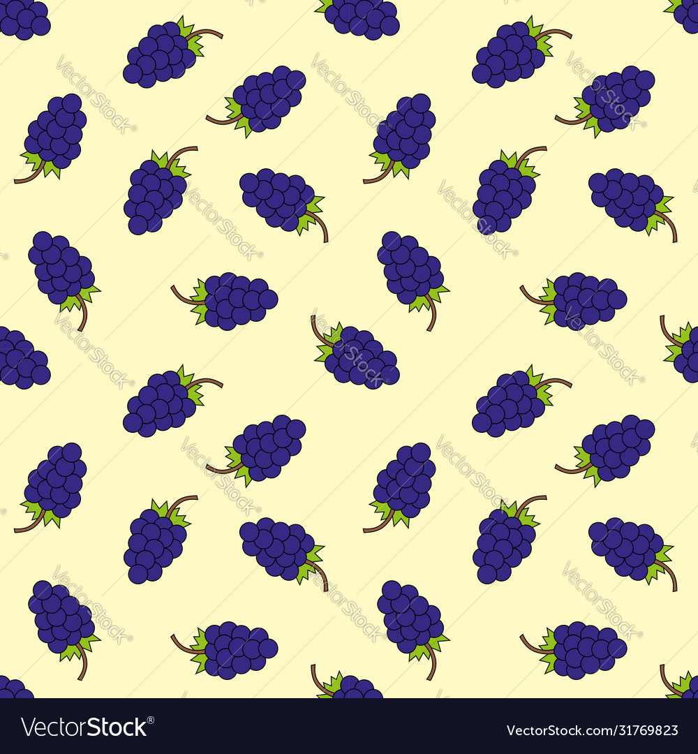 Seamless pattern with grape cartoon background