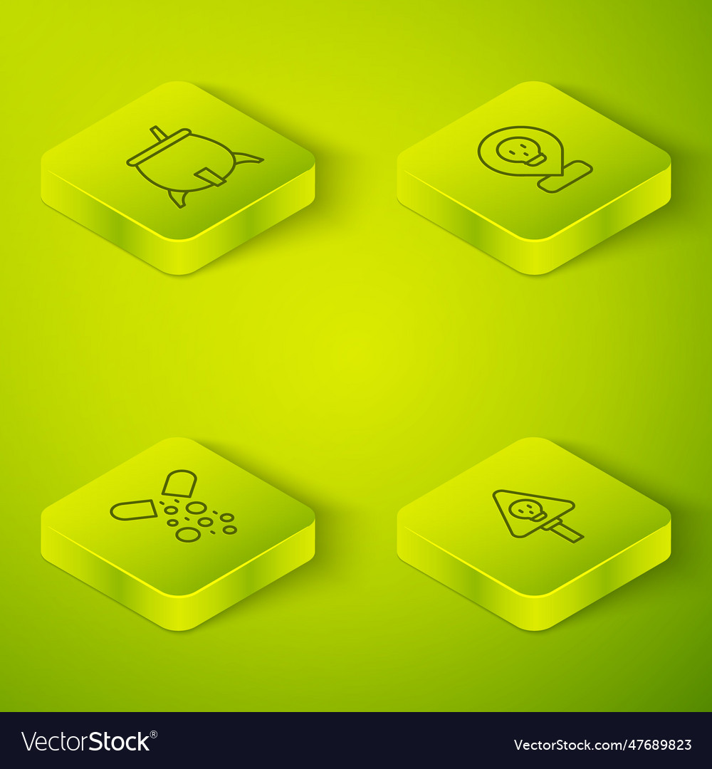 Set isometric line radioactive in location