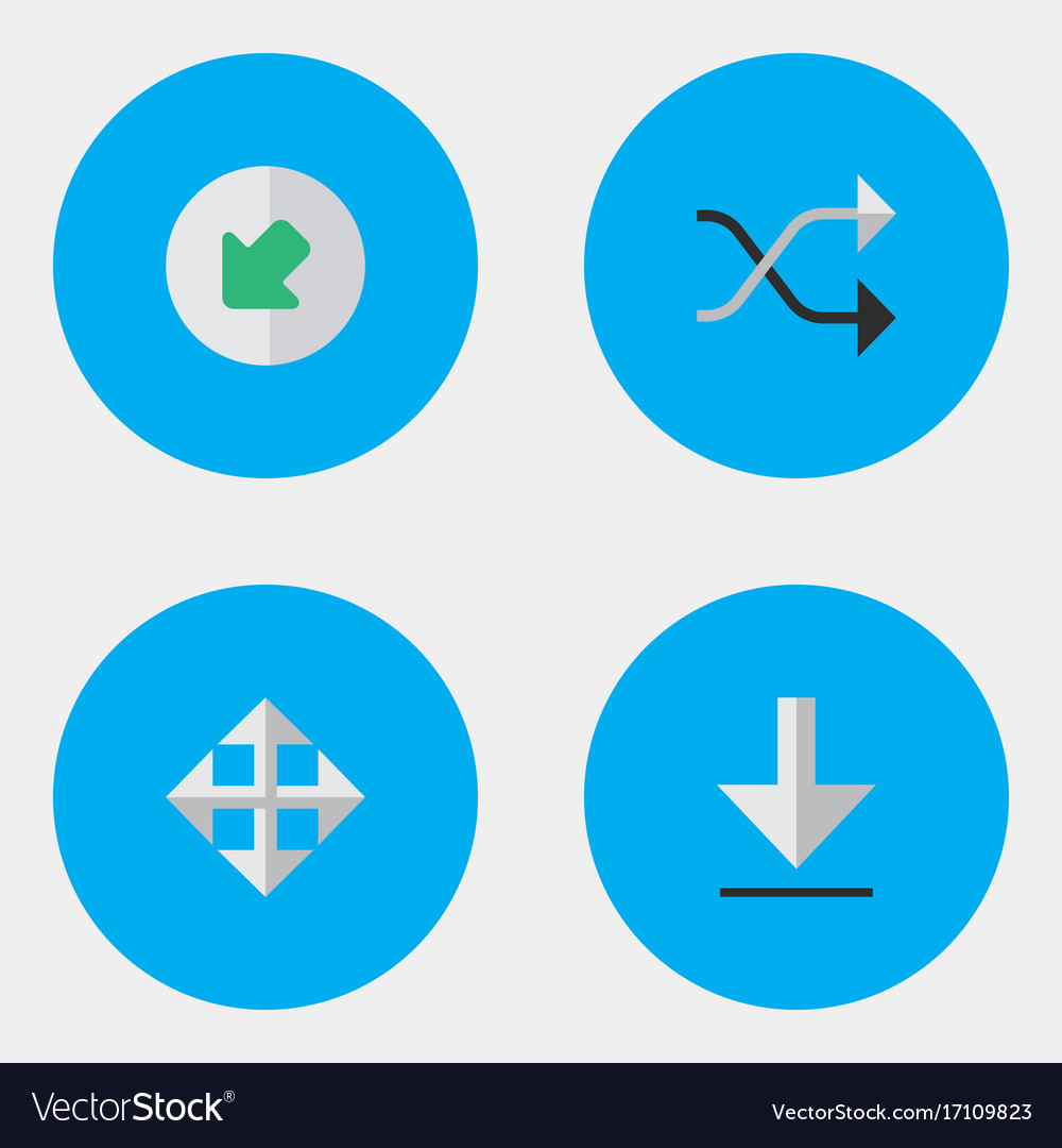 Set of simple cursor icons