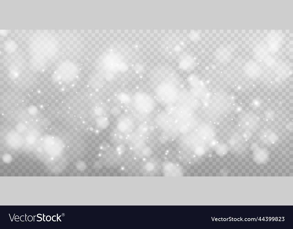 Shining bokeh isolated on transparent background vector image Shining bokeh isolated on transparent background