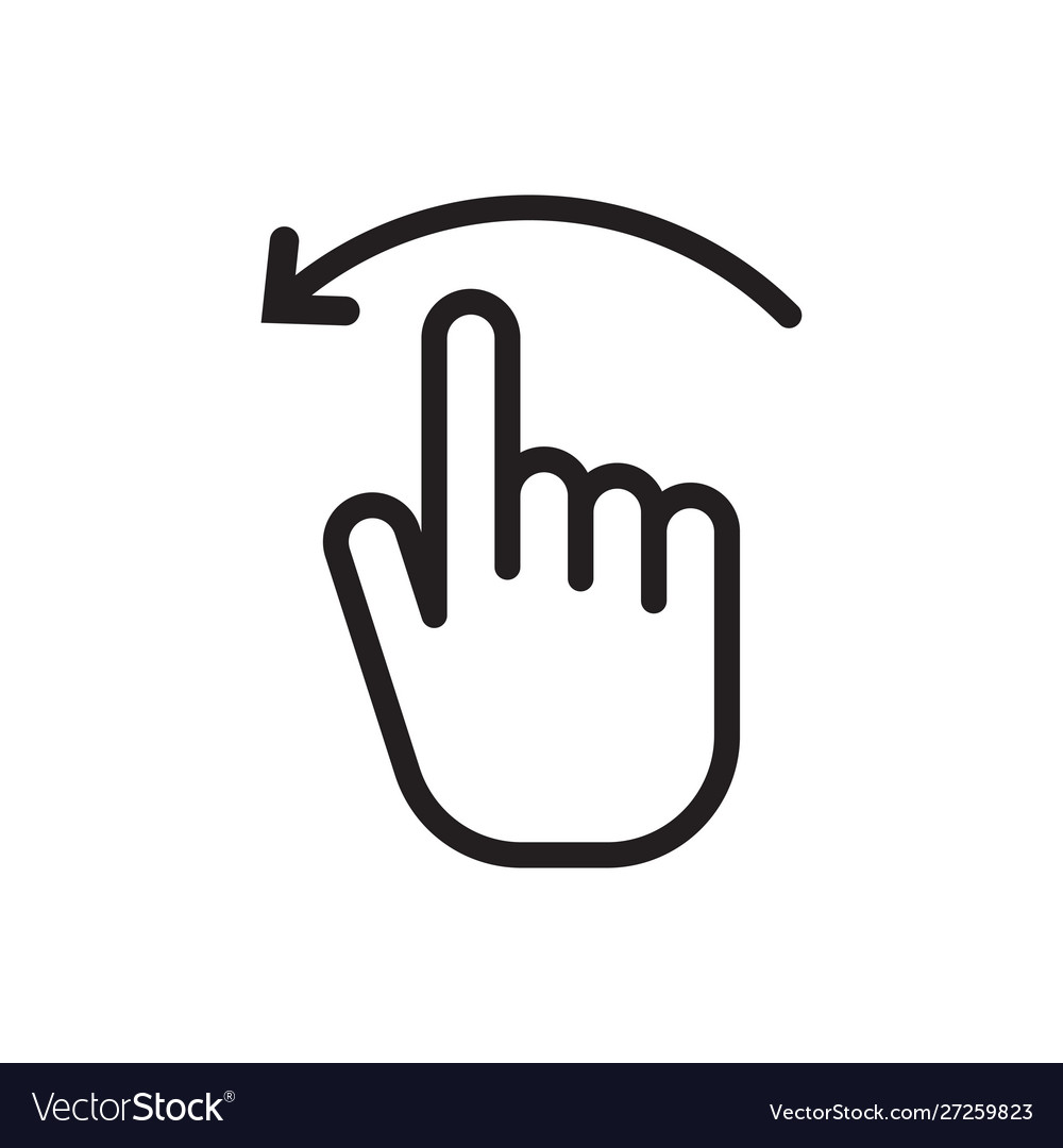 Swipe Scroll Hand Icon