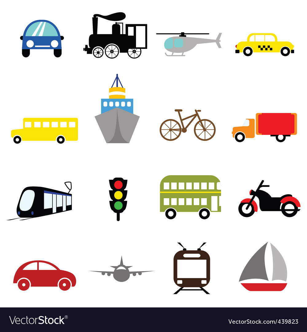 Transportation Icon Set