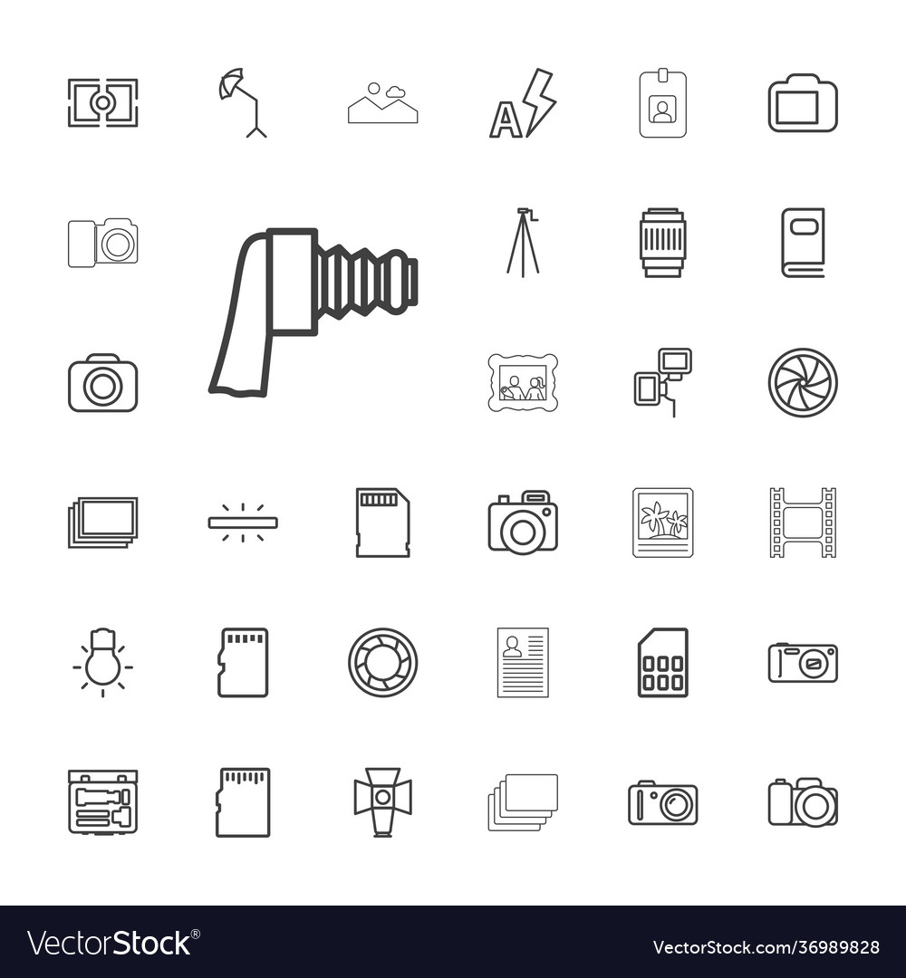 33 photo icons Royalty Free Vector Image - VectorStock