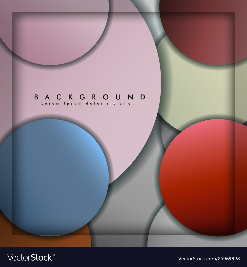 Abstract circle background with color stone vector image Abstract circle background with color stone