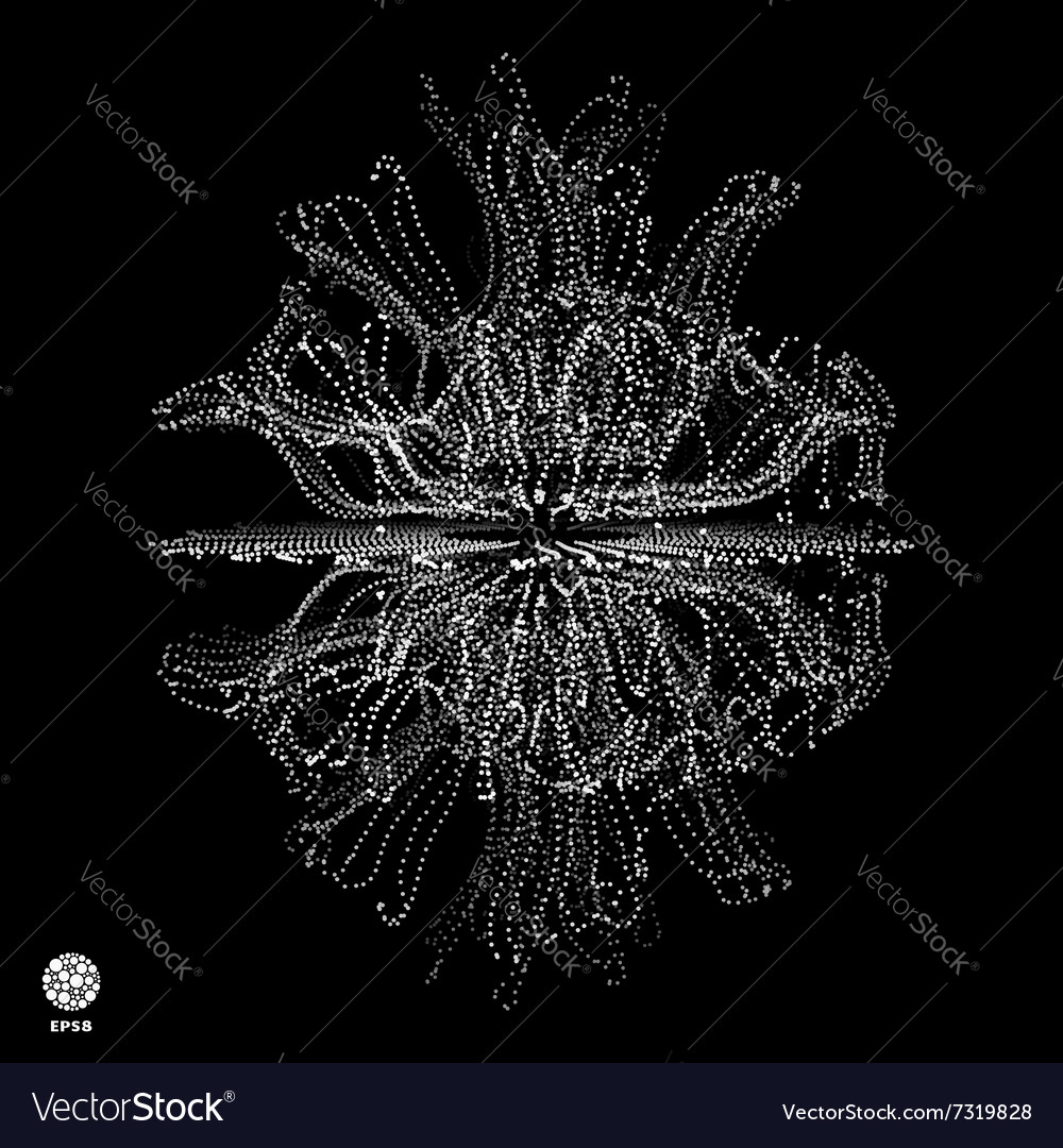 Abstract futuristic design connection structure