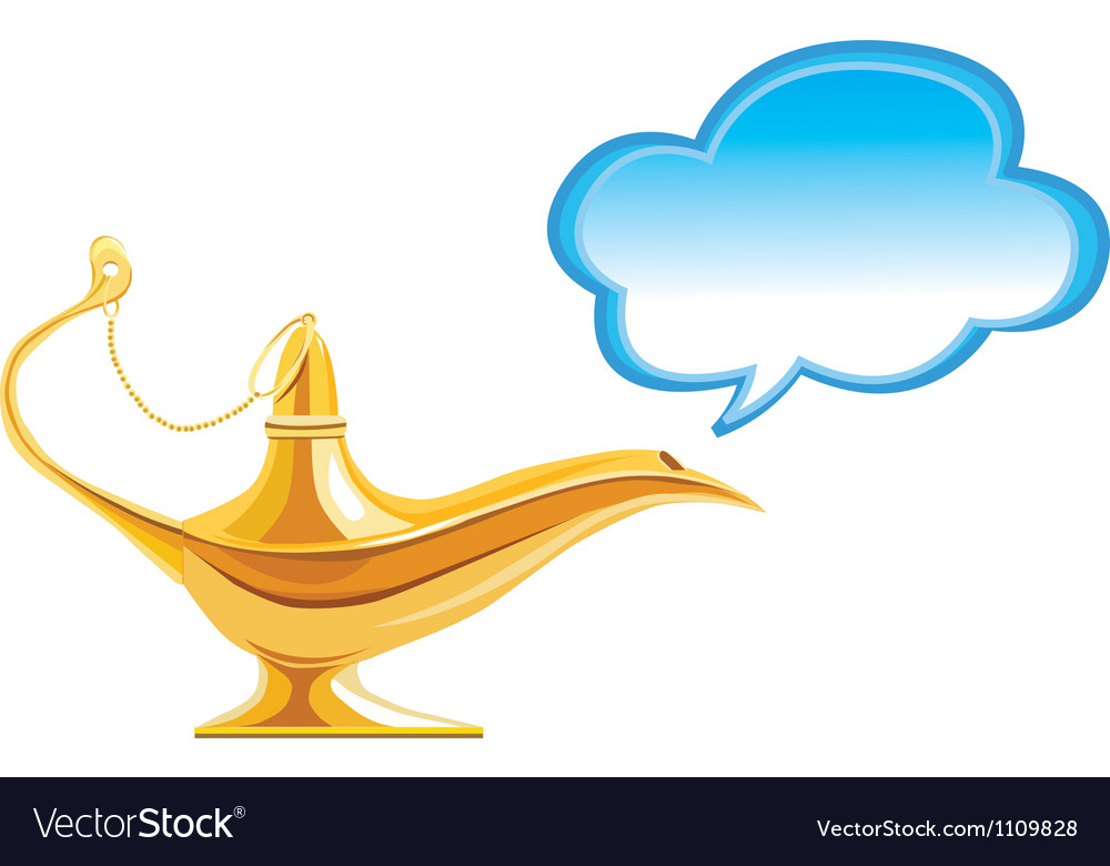 Alladin's Magic Lamp with Cloud