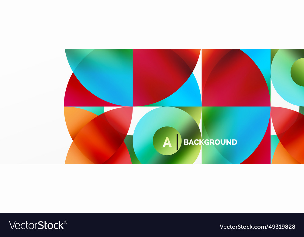 Circle and triangle abstract background concept