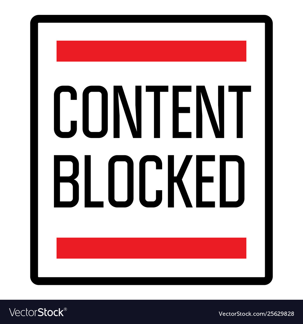 Content blocker. Content blocked.