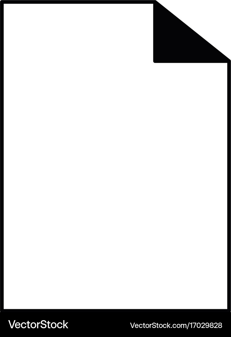 Document paper office object supply icon Vector Image