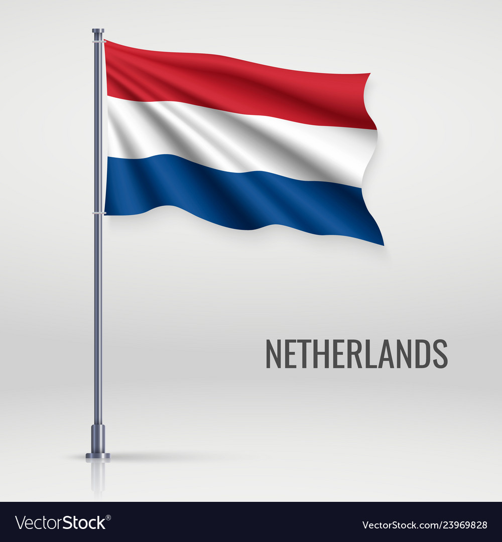 Dutch Flag on Flagpole