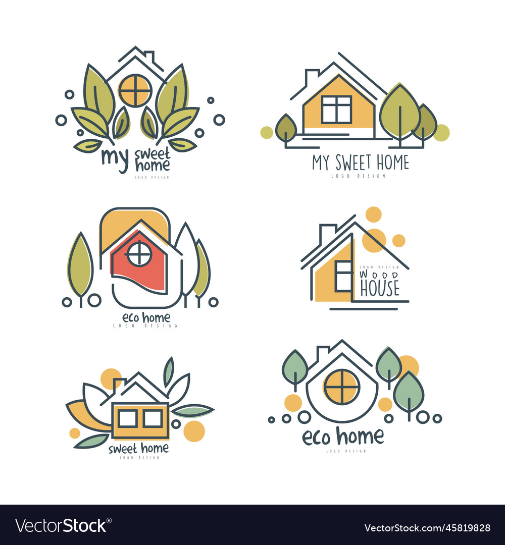 Eco home or logo design with green leaf