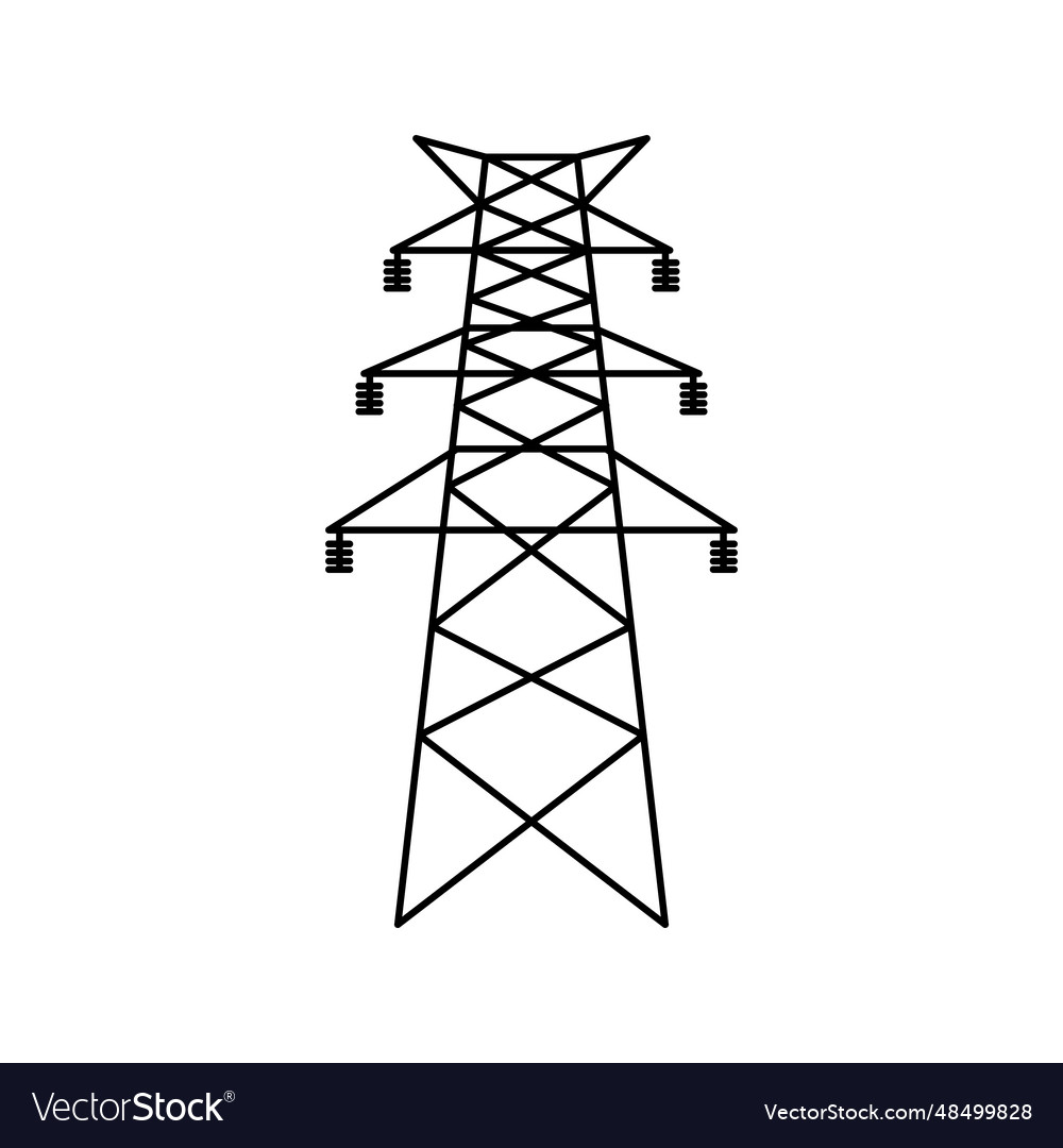 Electrical tower icon Royalty Free Vector Image