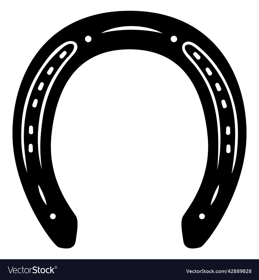 Elegante glückliche Horseshoe Ausschnitt