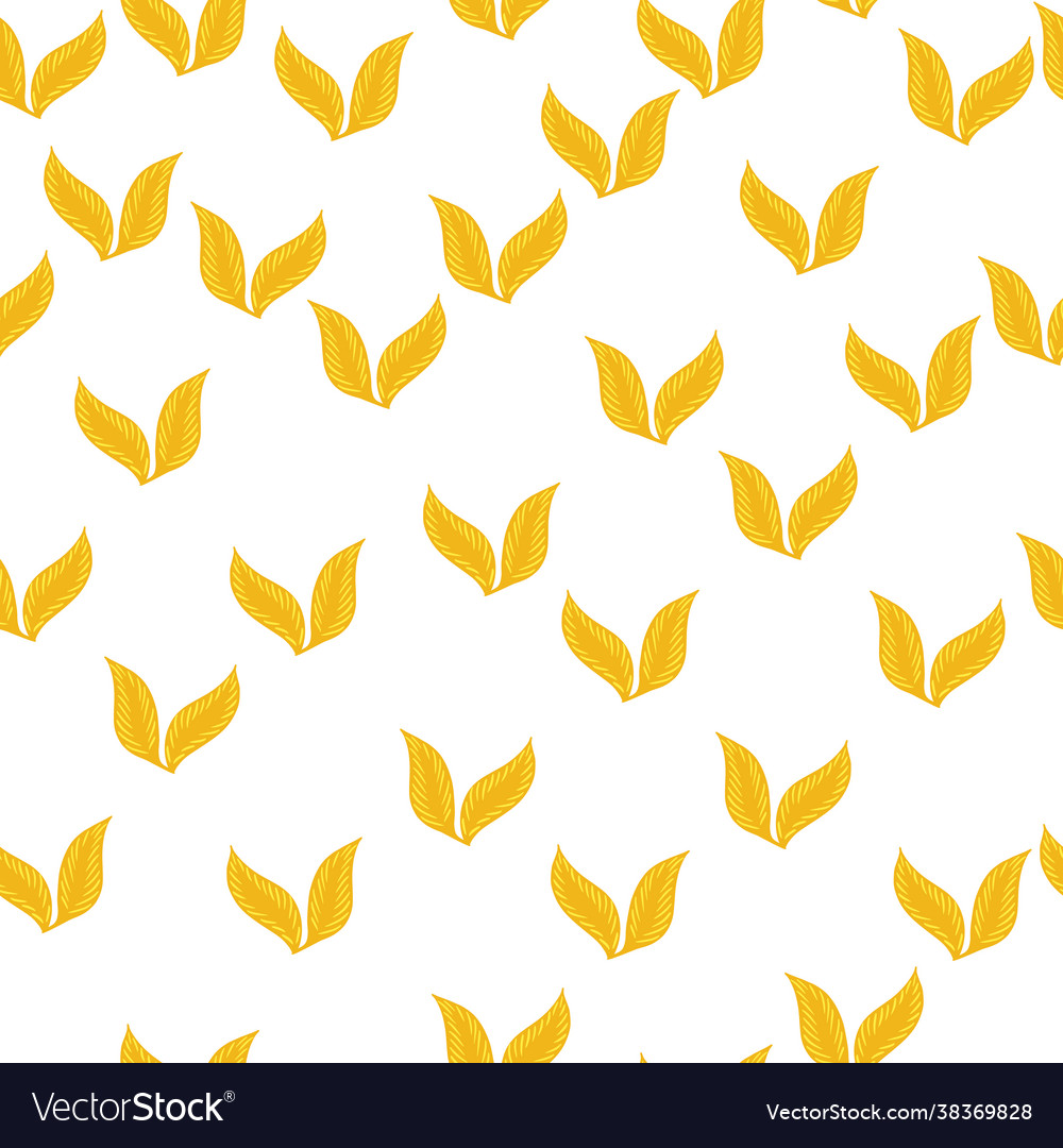 Isolated abstract seamless pattern with yellow vector image Isolated abstract seamless pattern with yellow
