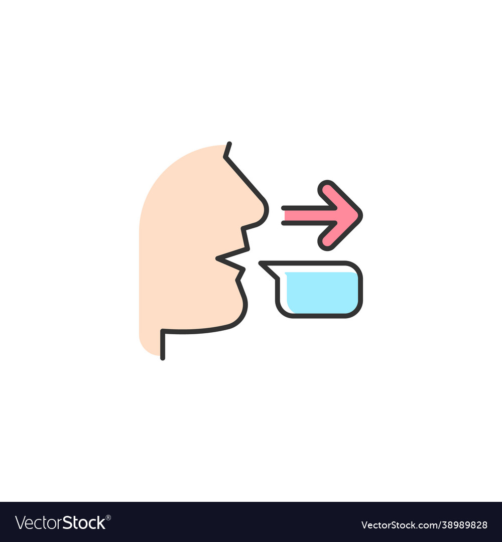 Message sender rgb color icon Vector Image Message sender rgb color icon