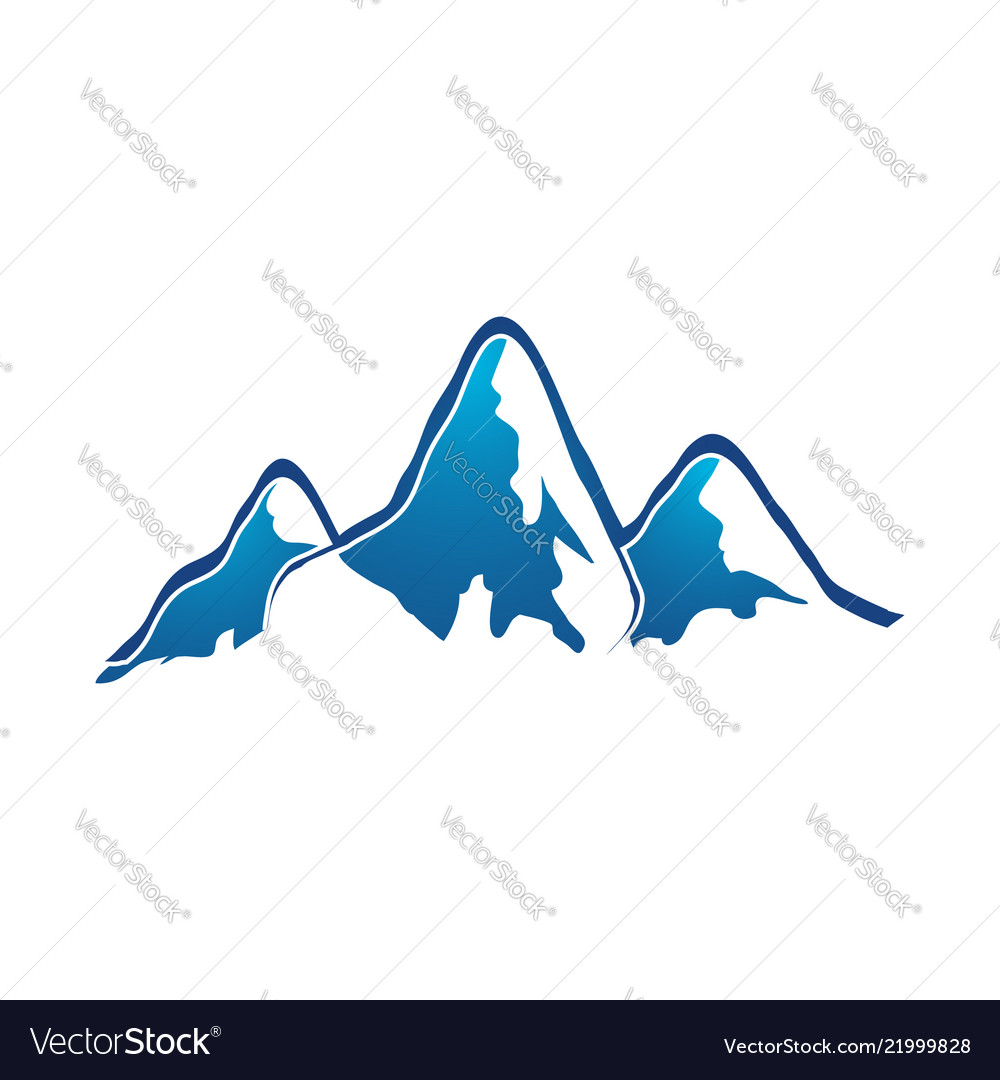 Mountain logo elegant logo design eps10 Royalty Free Vector