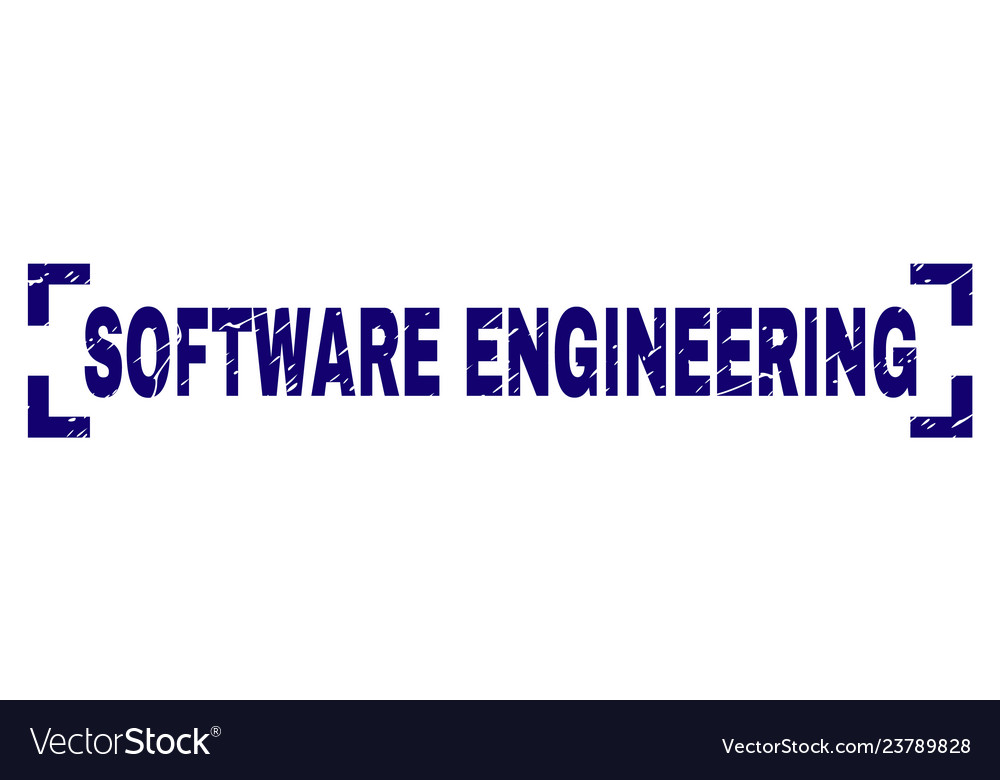 Scratched texturierte Software Engineering Stempeldichtung vector image Scratched texturierte Software Engineering Stempeldichtung