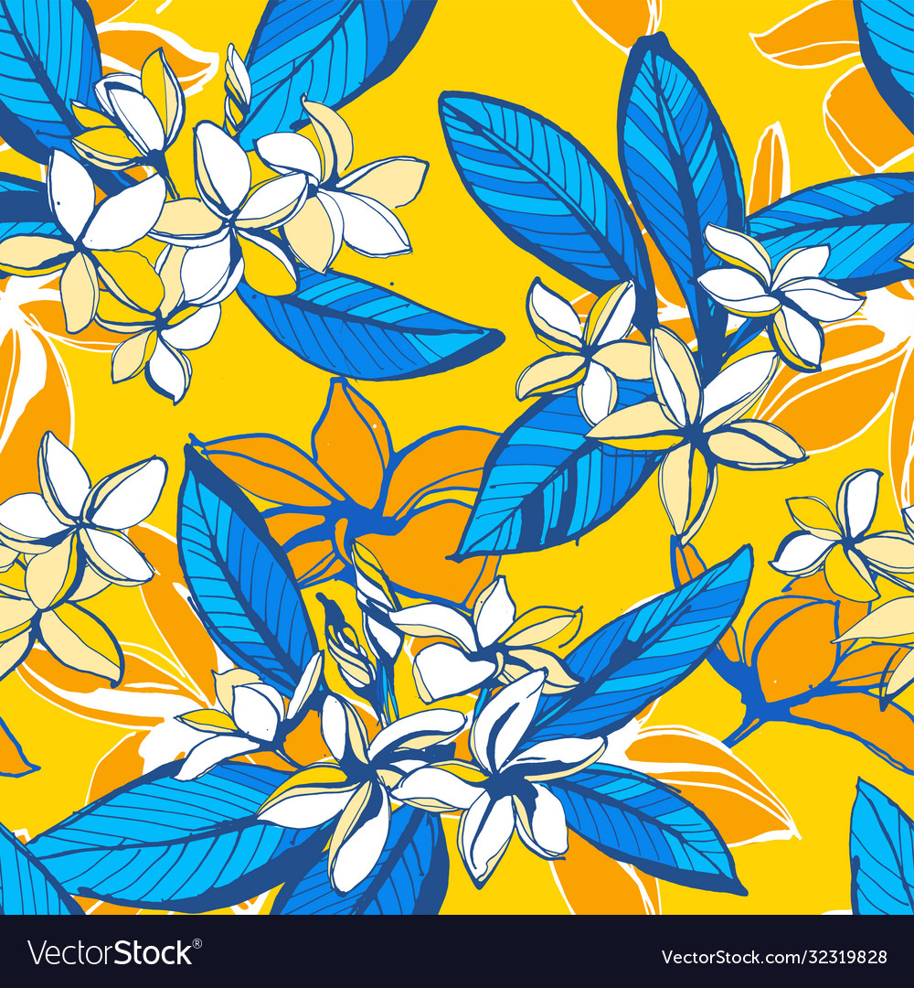 Tropical Floral Summer Pattern