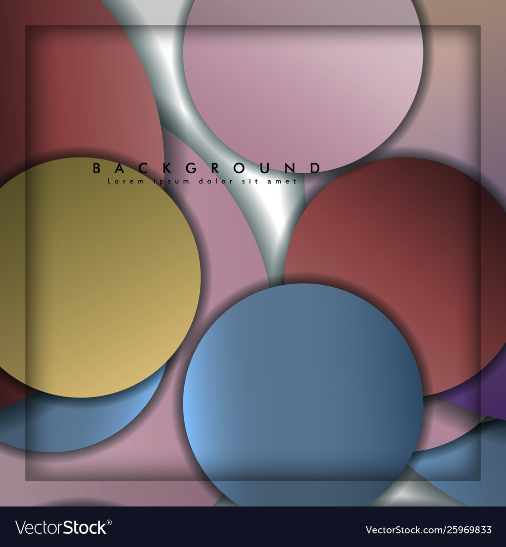 Abstract circle background with color stone vector image Abstract circle background with color stone
