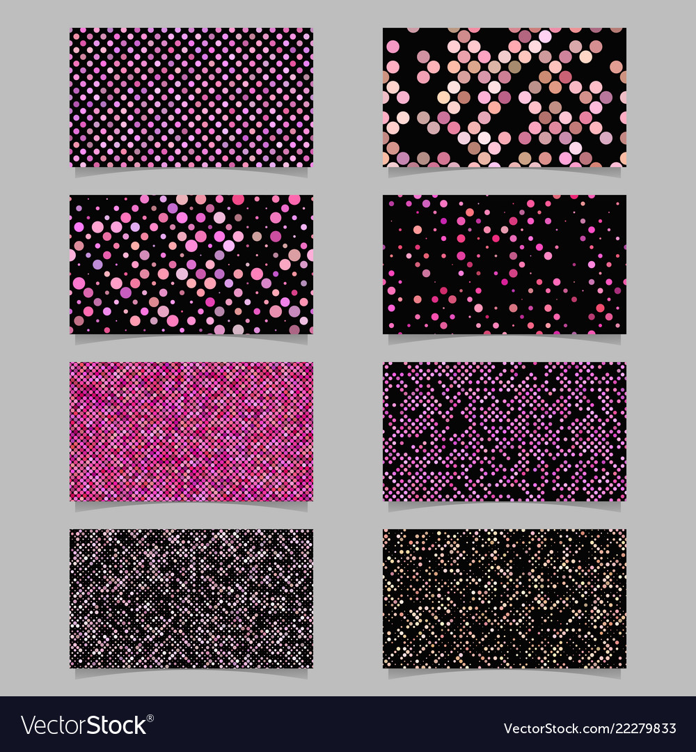 Abstract circle pattern mosaic card background