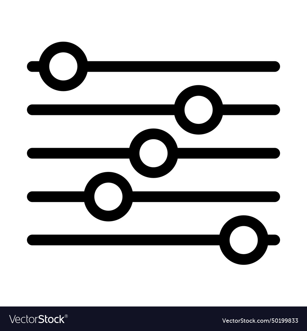 Adjustment parameters icon settings filter button
