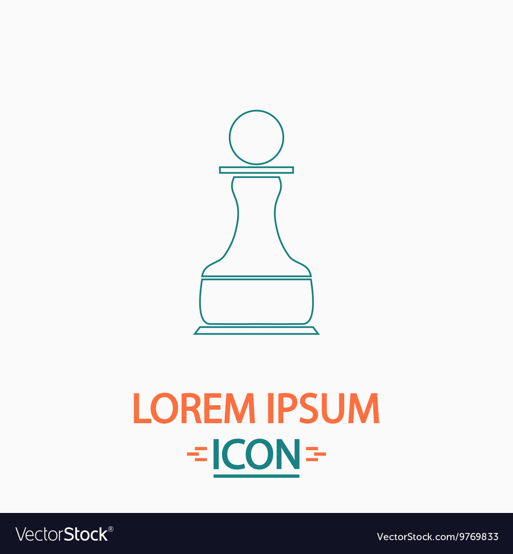 Chess pawn computer symbol