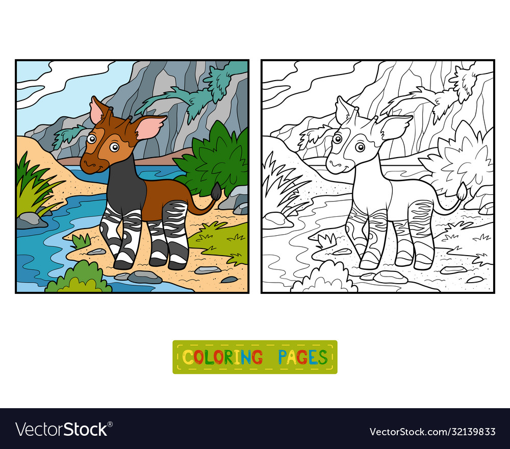 Coloring book okapi